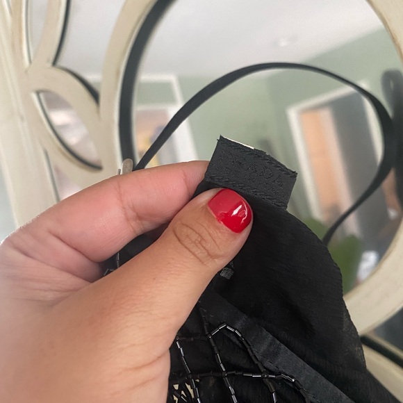 Rare Collectors Vintage Prada black beaded silk chiffon mini bag - Picture 4 of 10